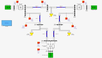شبیه سازیIEEE9bus(شبکه قدرت استاندارد 9 باسه IEEE) به همراه پخش بار